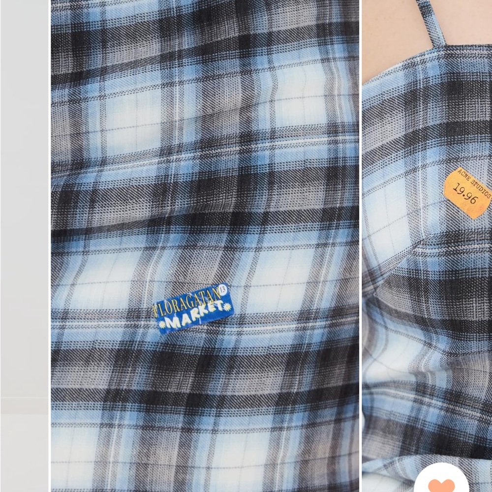 Acne Studios Check Flannel Dress NWT - Picture 6 of 7